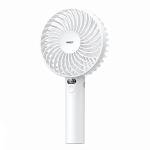 Remax Mena Roiling Handheld Fan RS-SF02 Mini Hand Fan, USB Personal Fan Function Cooling Fan For Travel, Outdoor, Hiking, Camping,White