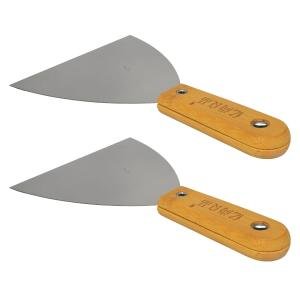 Limitless 2PC Bamboo Handle 5 Inch Putty Knife, Eco-Friendly 5inch, Putty Knife with Durable – Perfect for Smooth, Seamless Finishes, Comfort Grip, Perfectly Sized for Precision, Wooden Handle