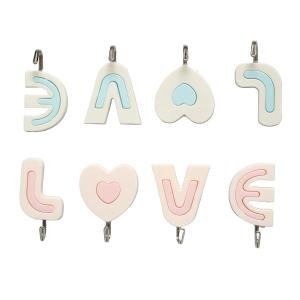 Limitless Adhesive Hooks Heavy Duty Wall Hooks Adhesive Nail Free Utility Hooks, Stick On Hook For Hanging Towel Cloth, For Kitchen, Closet, Cabinet, Toilet, Ceiling (Love Hook-BLUE & WHITE)