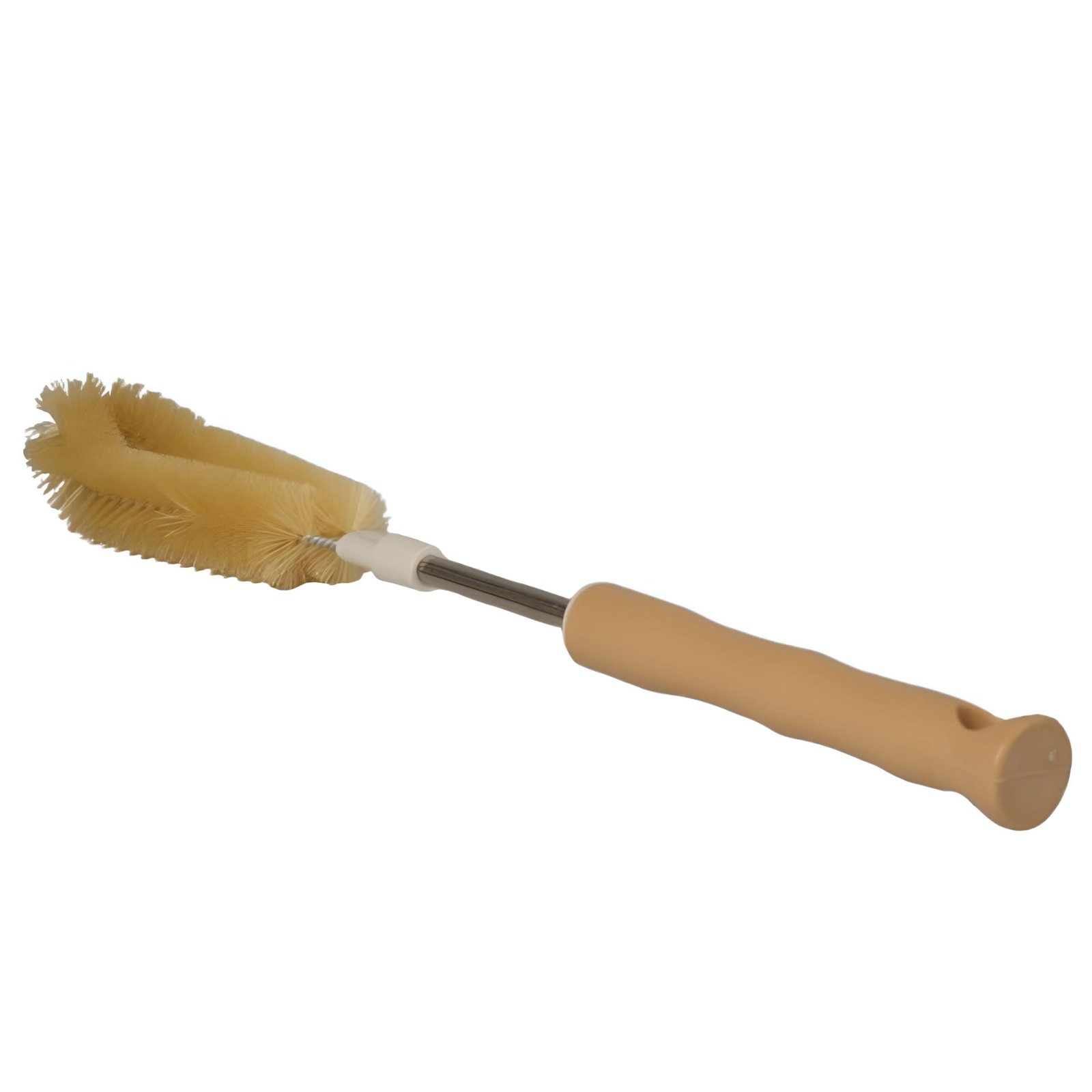 Limitless Bamboo Joint Multi-Purpose Cup Brush ottle Cleaner Brush Silicone Bottle Brush, Cleaning Brushes Long Bottle Brush for Baby Bottles Sports Bottle Vase Glassware | Yellow