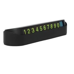 Limitless Car Parking Number Plate Parking Numbers Card,Easy to Fix,Stop Sign, Unique Auto Decorations Compact Universal Notification Phone Number glossy