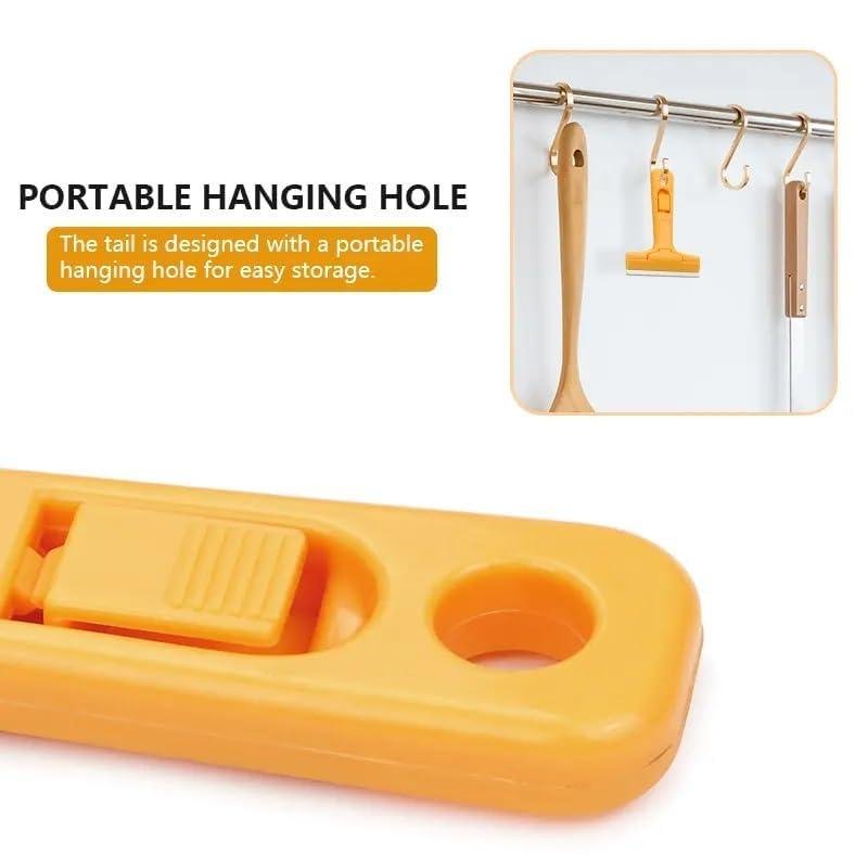 Limitless 2PC Cleaning Spatula Ultimate Wide Razor Blade Scraper, Effortlessly Remove Paint, Stickers, and More with Replaceable Blades, Wide Razor Blade Scraper Glass, Yellow