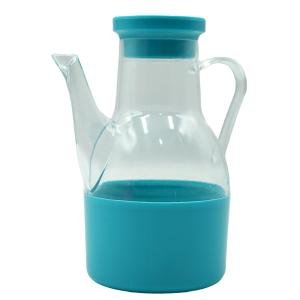 Plastic Oil Can Dispenser with Handle, Condiment Jar for Soy Sauce & Vinegar, Pink