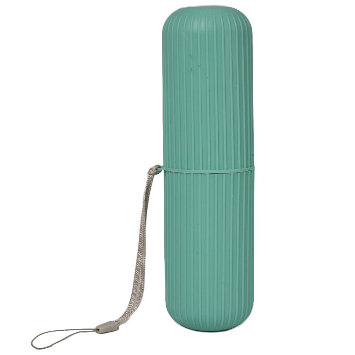 Travel Toothbrush Case, Easy-to-Clean Holder for Toothbrush & Toothpaste, Green