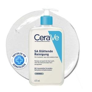 Cerave Sa Smoothing Face And Body Cleanser For Dry, Rough And Bumpy Skin 473Ml With Salicylic Acid