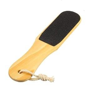 Pedicure Wooden Foot File Double-sided Callus Makeup Remover Pedicure File (Black)