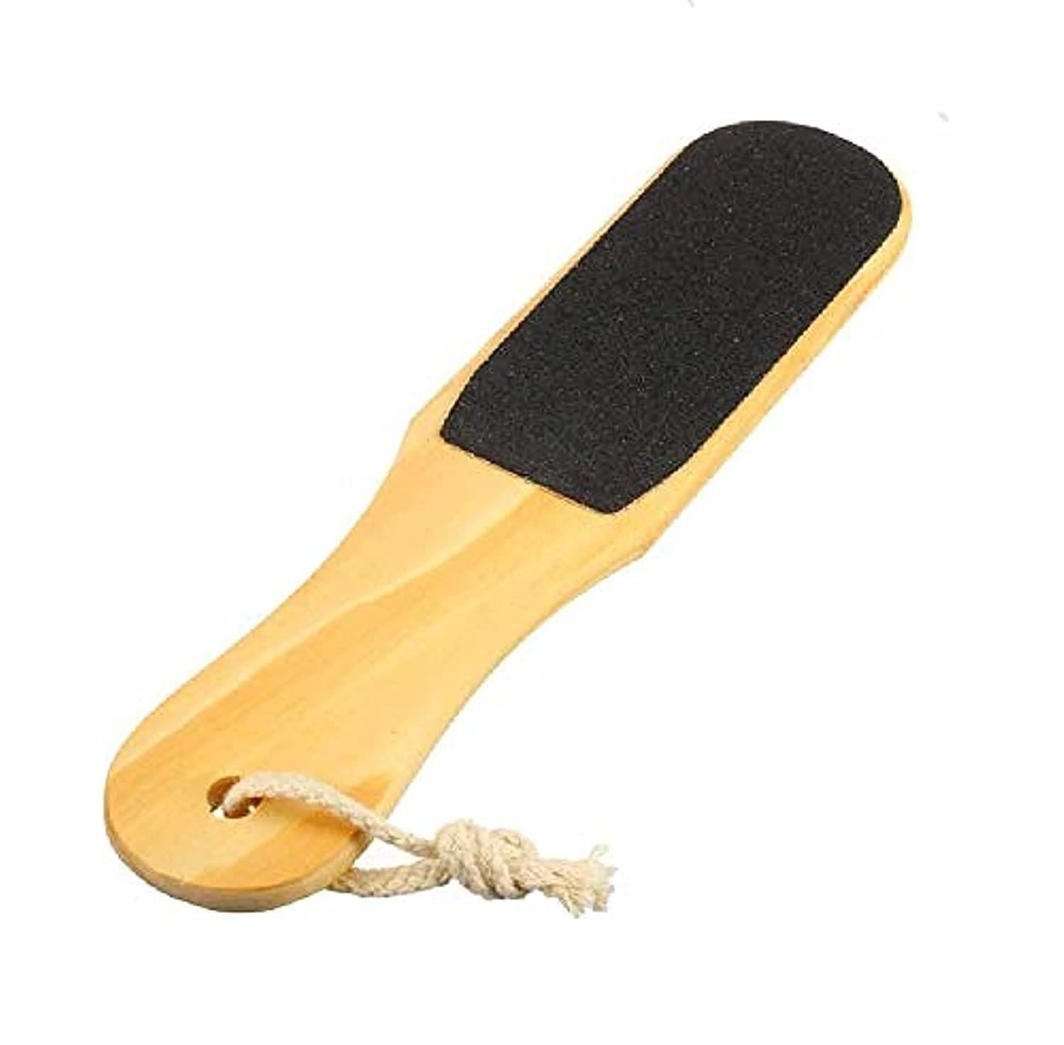 Pedicure Wooden Foot File Double-sided Callus Makeup Remover Pedicure File (Black)
