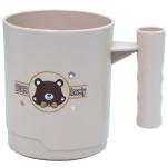 Toothbrush Cup, Unbreakable & Easy-to-Clean Holder for Toothbrush & Toothpaste, Beige