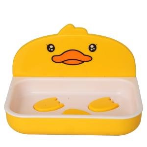 Wall Mounted Soap Rack, Bathroom Accessory, Durable & Rust-Resistant, Yellow