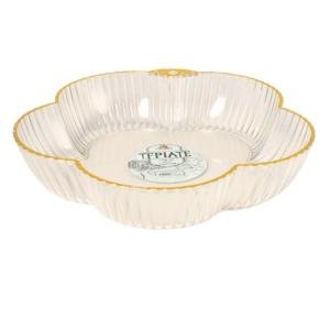 Limitless Fruit Plate Stylish and Functional for All Occasions, Fruit Bowls, Plates with Dividers, Snack Tray, Reusable Snack Tray, Fruit Plate for Nuts | Gilded Petal