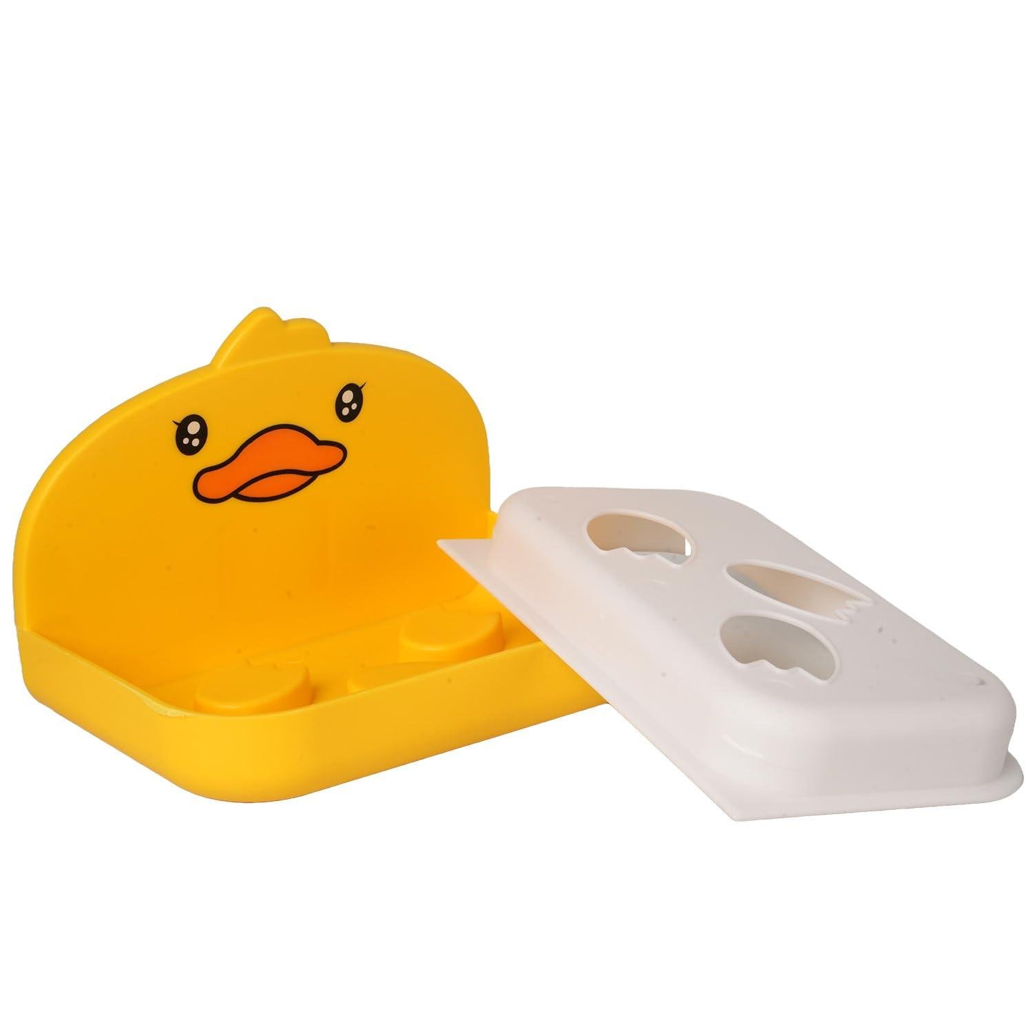 Wall Mounted Soap Rack, Bathroom Accessory, Durable & Rust-Resistant, Yellow
