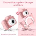 Limitless Kids Camera Toys for 6+ Year Old Boys/Girls, Kids Digital Camera for Toddler with 1080P Video, Chritmas Birthday Festival Gifts for Kids, Selfie Camera for Kids,(Pink)