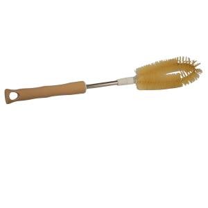 Limitless Bamboo Joint Multi-Purpose Cup Brush ottle Cleaner Brush Silicone Bottle Brush, Cleaning Brushes Long Bottle Brush for Baby Bottles Sports Bottle Vase Glassware | Yellow