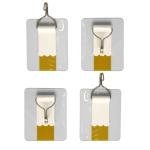 Limitless Simple Round Traceless Hook Adhesive Nail Free Utility Hooks, Stick On Hook For Hanging Towel Cloth, For Kitchen, Closet, Cabinet, Toilet, Ceiling | Round Traceless - White