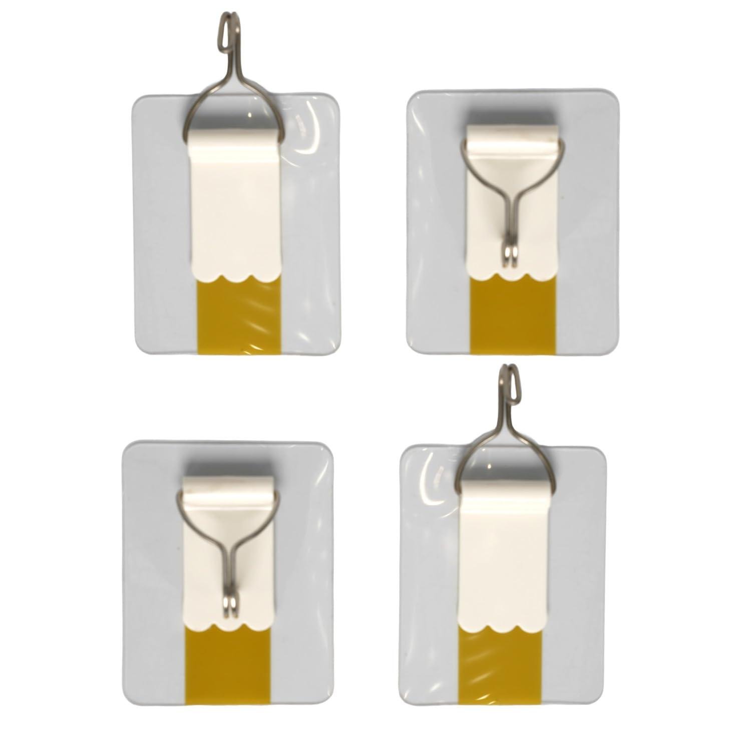 Limitless Simple Round Traceless Hook Adhesive Nail Free Utility Hooks, Stick On Hook For Hanging Towel Cloth, For Kitchen, Closet, Cabinet, Toilet, Ceiling | Round Traceless - White