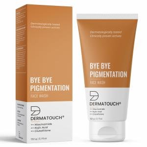 DERMATOUCH Bye Bye Pigmentation Face Wash || Anti Pigmentation Face Wash For Women/Men With Niacinamide, Kojic Acid, & Glutathione (150G)