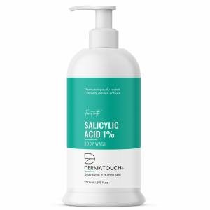 DERMATOUCH Salicylic Acid 1% Body Wash | For Body Acne & Bumpy Skin | Suitable to All Skin Types | For both Men & Women | 250.00 ml (Pack of 1)