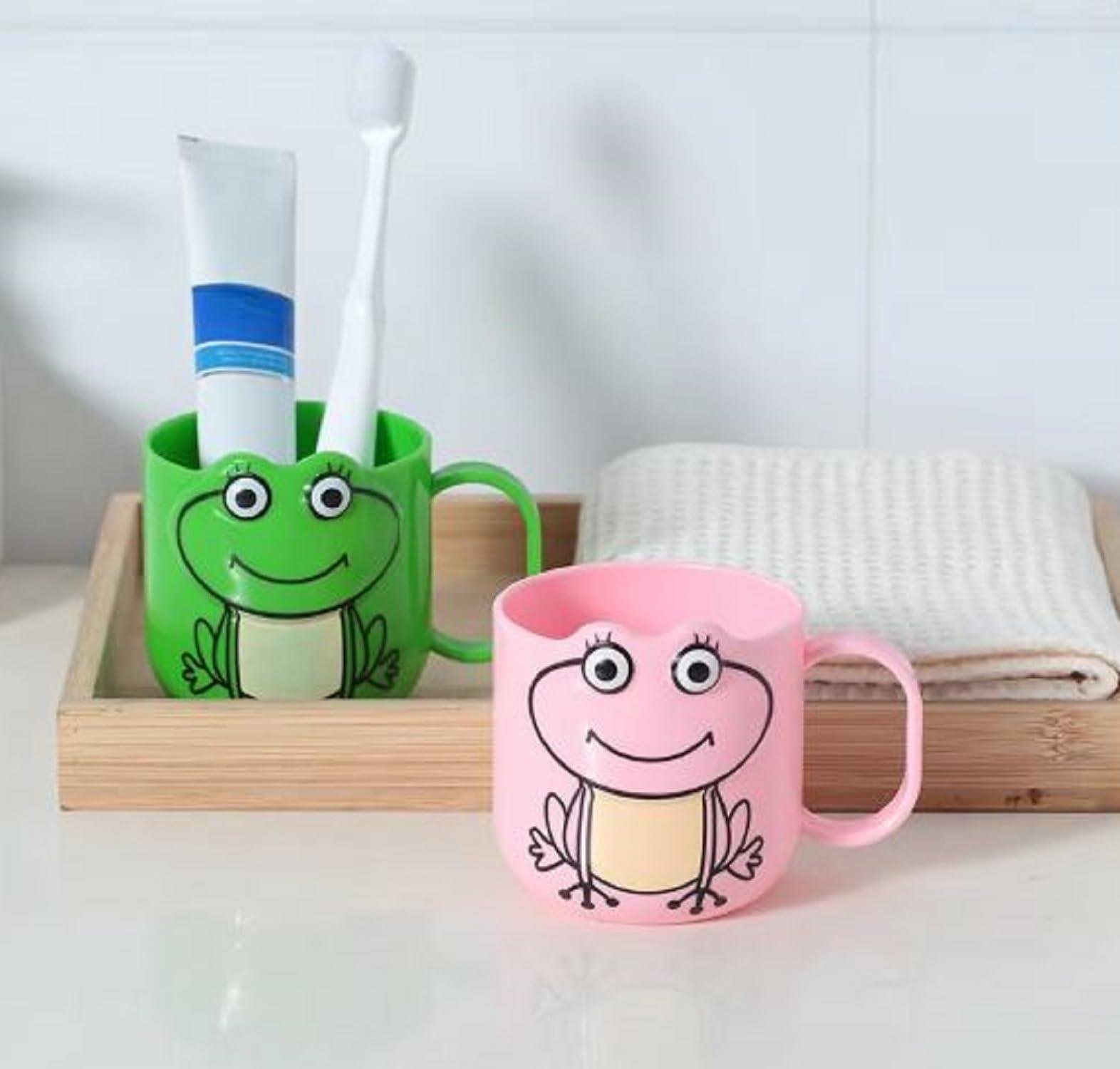 Toothbrush Cup, Unbreakable & Easy-to-Clean Holder for Toothbrush & Toothpaste, Green