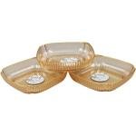Limitless Fruit Plate Stylish and Functional for All Occasions, Fruit Bowls, Plates with Dividers, Snack Tray, Reusable Snack Tray, Fruit Plate with Compartments for Nuts (Yellow)