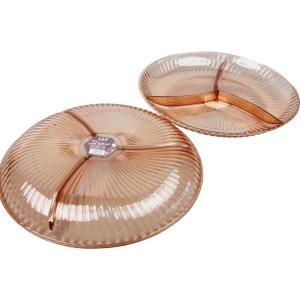 Limitless Fruit Plate Stylish and Functional for All Occasions, Fruit Bowls, Plates with Dividers, Snack Tray, Reusable Snack Tray, Fruit Plate with Compartments for Nuts (CRYSTAL)