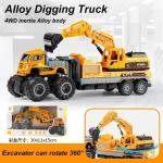 Limitless Crane Truck Toy, Chindren Construction Toy Cranes Truck Toy Sand Trucks Toys for Kids Birthday Gifts