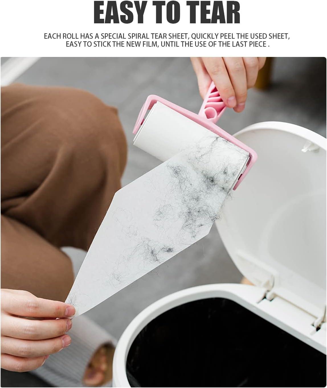 Limitless Large Lint Roller for Lint Removers Household Cleaning Easily Remove Pet Hair Dust and Debris from Floors Carpets and Furniture 20 Rolls 10Cm (Pink, 86523)