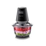 Limitless Vertical Glass Chopper and Mincer with Pulse-Speed function, 400W 1.2L XXL Glass Bowl Capacity With Removable Four Blade System Helps, Chop, ice crush, Mince, Grind and Puree - GC400-B5