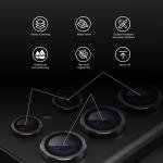 Camera Lens Protectors for Galaxy S24 Ultra, Scratch-Resistant Tempered Glass, Gold