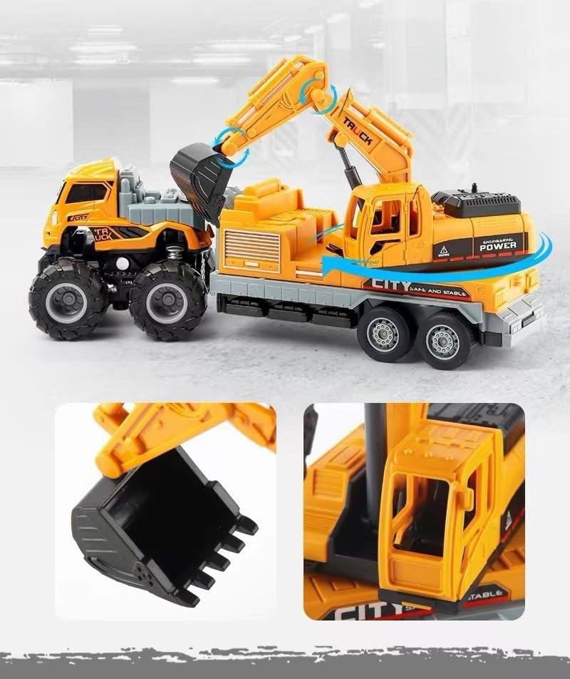 Limitless Crane Truck Toy, Chindren Construction Toy Cranes Truck Toy Sand Trucks Toys for Kids Birthday Gifts