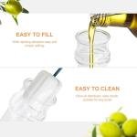 Acrylic Olive Oil Bottle Dispenser, Dripless Soy Sauce Shaker for Kitchen Transparent