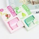 2PC Face Wash Puff & Oil-Absorbing Sponge Cleansing Exfoliating Makeup Removal, Green
