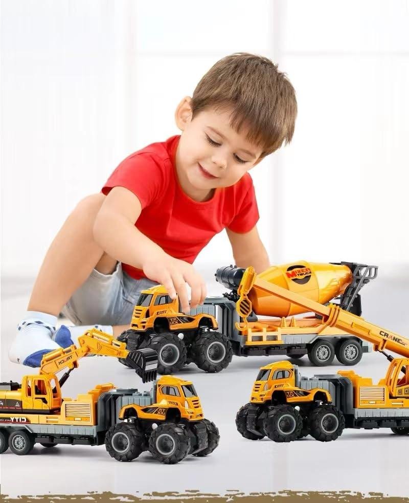 Limitless Crane Truck Toy, Chindren Construction Toy Cranes Truck Toy Sand Trucks Toys for Kids Birthday Gifts