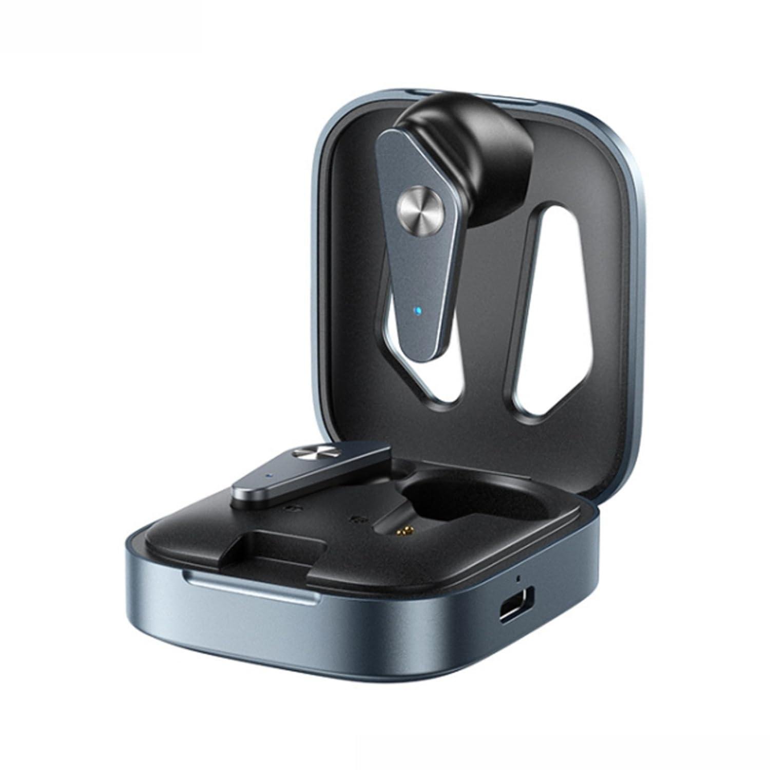 Remax Mena Ultra-Thin Metal True Wireless Stereo Music Headset, Play time 6-8 Hours, Transmission Distance 15m, Charging Time 1.5 Hours (Black)