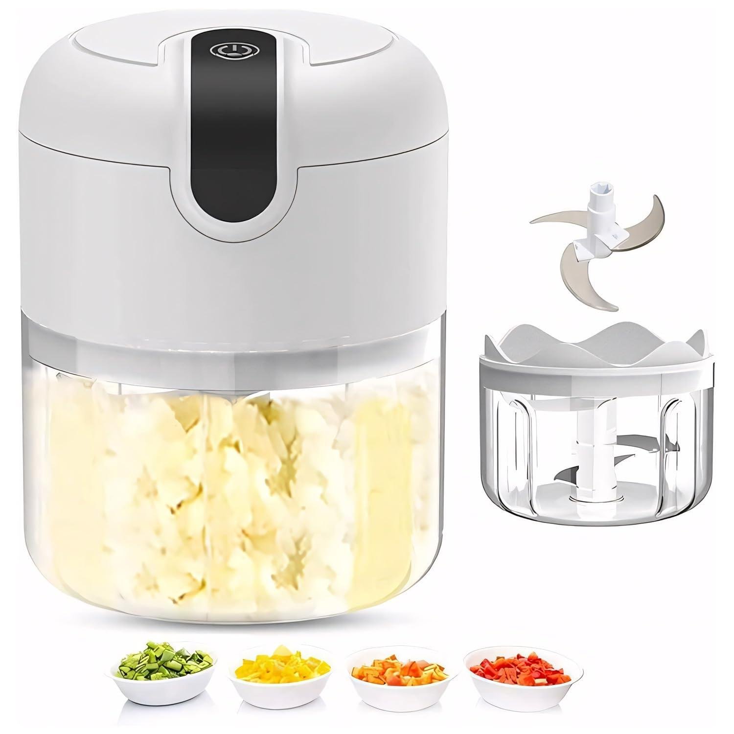 Limitless Multi-Function Electric Mini Food Processor - Chop, Blend, Slice, and Whisk