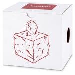 Essey Desgin Tissue Box - Wipy Cube I - Modern White 13 x 13 x 13 cm Weiss, White