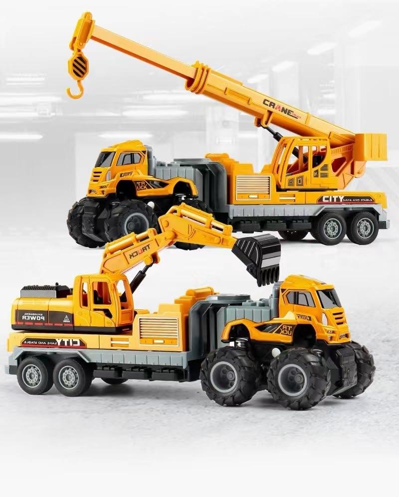Limitless Crane Truck Toy, Chindren Construction Toy Cranes Truck Toy Sand Trucks Toys for Kids Birthday Gifts