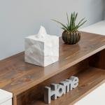 Essey Desgin Tissue Box - Wipy Cube I - Modern White 13 x 13 x 13 cm Weiss, White