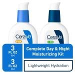 CeraVe Facial Moisturizing Lotion 3 Fl Oz (Pack of 2) AM/PM Bundle (Packaging may vary)