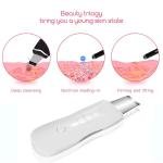 Limitless Skin Care Tool Shovel Face Pore Cleaner Ultrasonic Skin Scrubber Black Dot Acne Remove Facial Lifting Beauty Instrument (White)