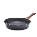 Limitless Nonstick Frying Pan Skillet, Swiss Granite Coating Omelette Pan, Healthy Stone Cookware Chef's Pan, PFOA Free 24cm