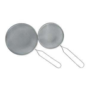 Limitless 2PCs Mesh Strainer Stainless Steel Fine Mesh Sieve with Handle for Sifting