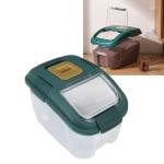 Large Capacity Rice Storage Box Airtight Container for Grains Cereal & More Clear Lid