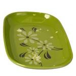 Limitless 6PC Rectangle Snowflake Faux Porcelain Plate Elegant Large Ceramic Dinner Plate Serving Platter Handmade For Gift, Home Decor, Serving Dish (Rectangle Porcelain-6 Pack)
