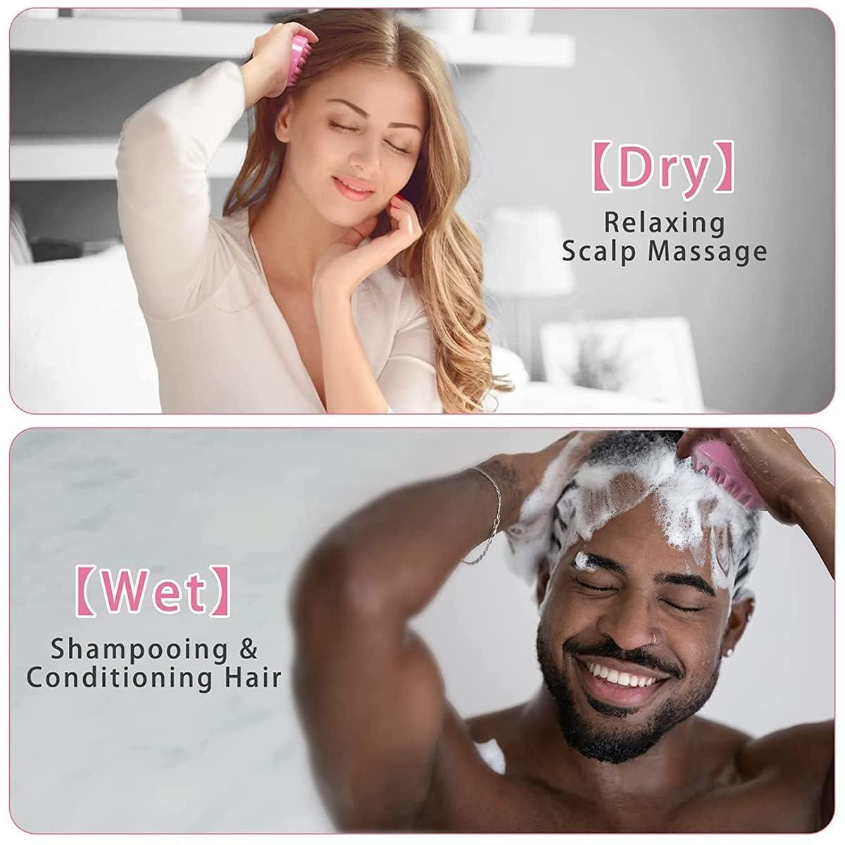 Limitless Hair Scalp Massager Shampoo Brush with Soft Flexible Silicone Scrubber
