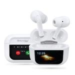 MusicMan Pro ANC Wireless Bluetooth 5.3 Earbuds, TWS Earphones with Touch Screen Type-C Charging Case for Up to 4 Charges, Built-in Microphone, Immersive Sound - Lightweight In-Ear Headphones