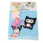 Limitless 4 Pack Hole Shoe Buckle Large Size Of Cute Cartoon Refrigerator Magnets for Posting Notes and Photos on Your Fridge OR Other Magnetic Surface (Assorted character)