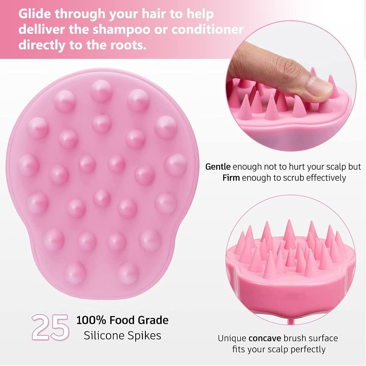 Limitless Hair Scalp Massager Shampoo Brush with Soft Flexible Silicone Scrubber