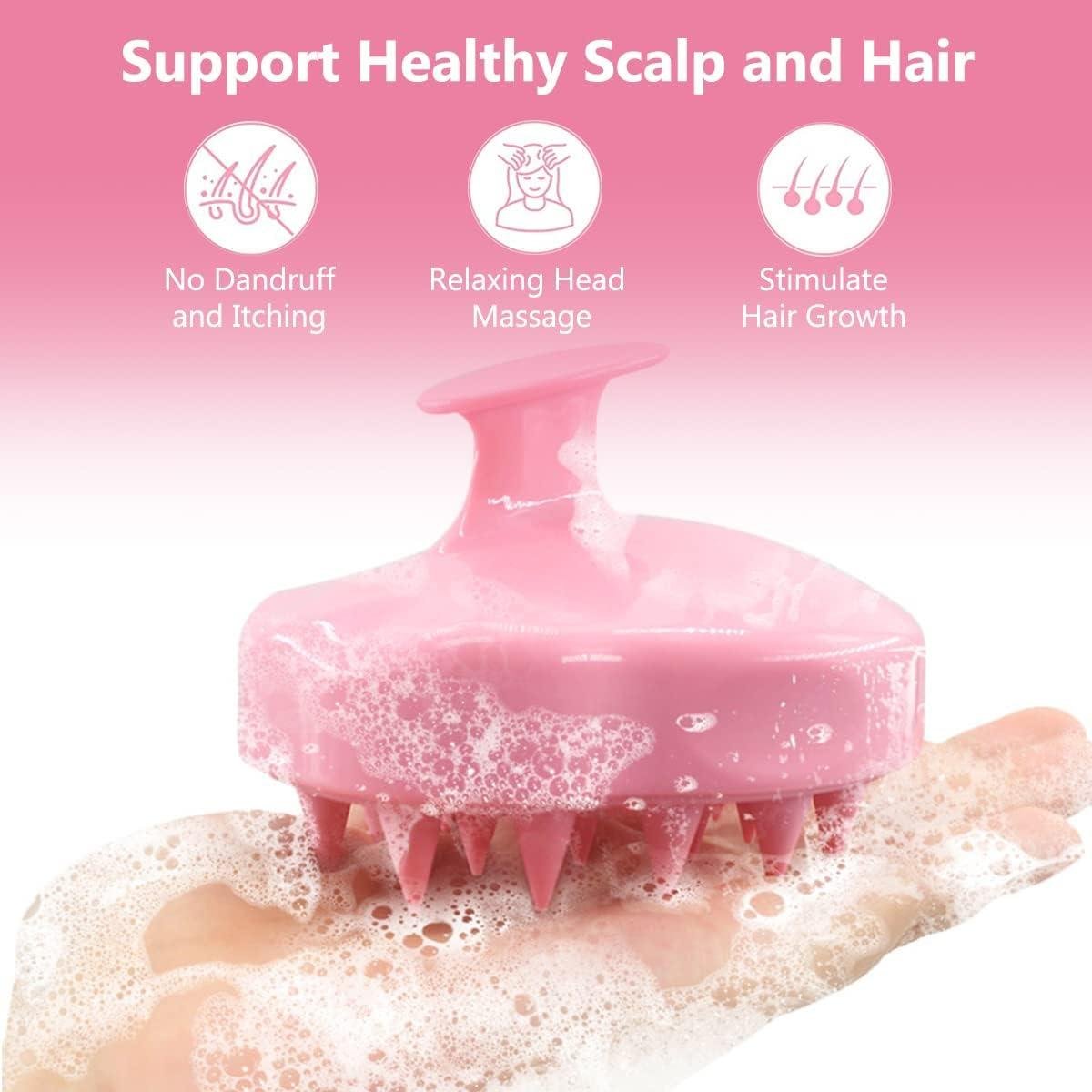 Limitless Hair Scalp Massager Shampoo Brush with Soft Flexible Silicone Scrubber