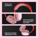 P9 Wireless Bluetooth Headphones, Noise Reduction Headphones Stereo Sound, Red