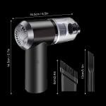 3-in-1 Wireless Handheld Car & Home Vacuum with Light, Rechargeable, 120W, Dual-Use